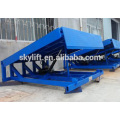 Hydraulic container loading dock leveler ramp lift/manual hydraulic forklift